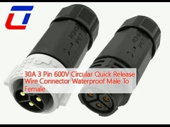 30A 3-Pin 600V Kreislauf-Schnellleitungsdrahtverbindung Wasserdicht von Mann zu Frau