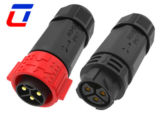 Hochspannung 50A Kabel männlicher weiblicher Stecker wasserdicht mit Schlagverriegelung