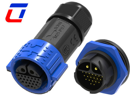 40A 2-Pin-Hochstromanschluss 20-Pin-wasserdichtes Datenanschluss IP67