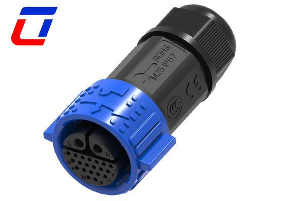 40A 2-Pin-Hochstromanschluss 20-Pin-wasserdichtes Datenanschluss IP67