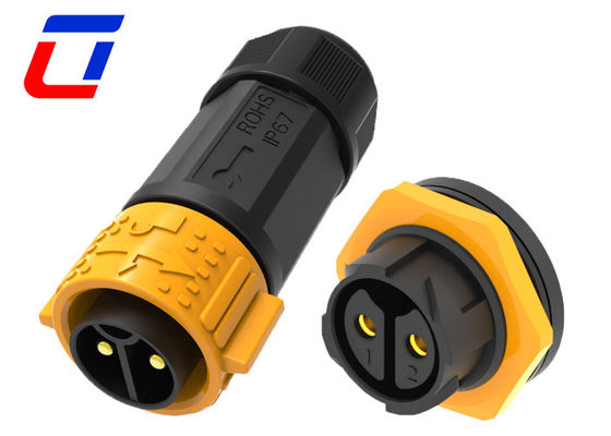 600V 30A M25 wasserdichte Verbindung zwischen Mann und Frau 2 Pins IP67 Panel Mount Connector