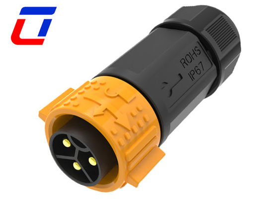 IP67-Qualifizierte 3-Pin-wasserdichte Stromanschluss 50A Männlich-Fraulich-Drahtanschluss