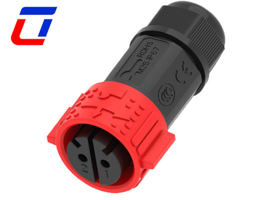 Wasserdichtes 2-Stift-Mann-Frauen-Anschluss 50A für 16,0mm Kabel OD Max.