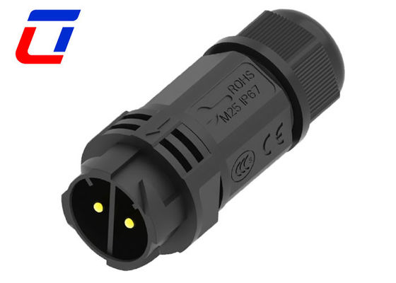 Wasserdichtes 2-Stift-Mann-Frauen-Anschluss 50A für 16,0mm Kabel OD Max.