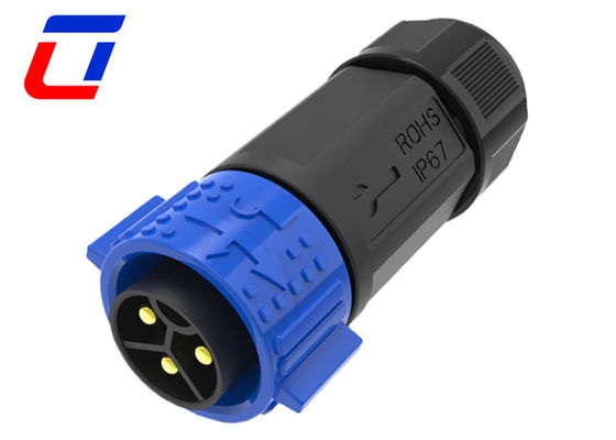 50A wasserdichtes männliches weibliches Steckverbinder 3-Pin-Kreislauf-Stromanschluss für 16mm OD