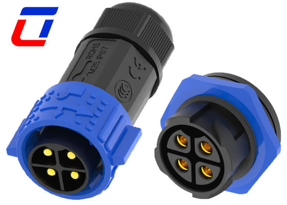Wasserdichtes 4-Pin-Draht-zu-Board-Stromanschluss 50A Wasserdichtes Schottanschluss