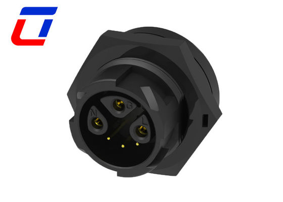 Männliches Kabel Weibliches 6-Pin-Multi-Pin-Anschlüsse wasserdichte Plattenmontage M19 IP67