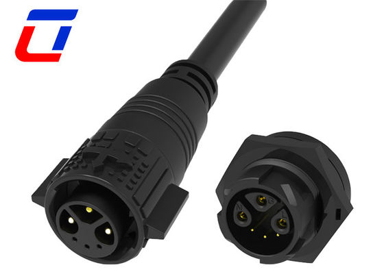 Männliches Kabel Weibliches 6-Pin-Multi-Pin-Anschlüsse wasserdichte Plattenmontage M19 IP67