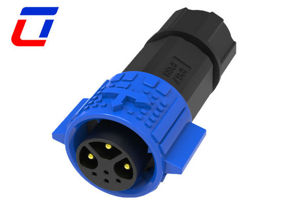 7-Pin-Kreislauf-Multi-Pin-Anschlüsse Wasserdicht IP67 3 Power 4 Signal kombinierte Steckdose