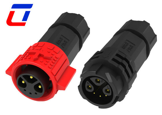 Männliche weibliche IP67 wasserdichte elektrische Draht-zu-Draht-Anschlüsse 6 Pin 15A