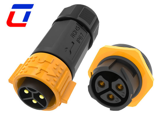 50A Außenwasserdichtes Steckverbinder IP67 600V 3-Pin-Mann-Frau-Steckverbinder