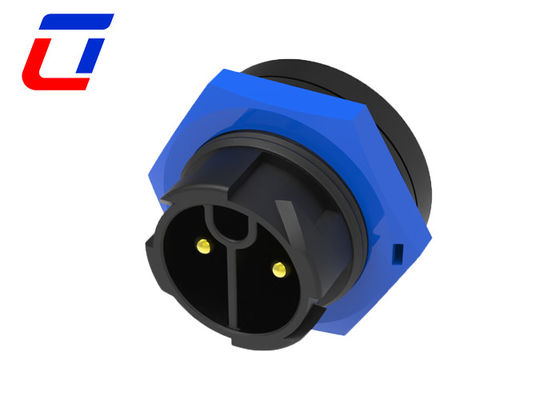 Blau-Schwarz Wasserdicht 2-Pin LED-Licht-Anschluss Draht an Bord Stromanschluss