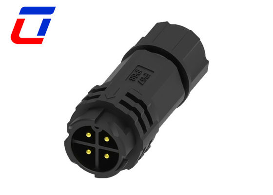 M19 300V 10A wasserdichtes LED-Anschluss 4 Pins wasserdichtes Lötdrahtanschluss