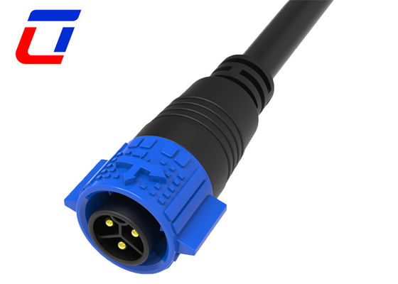 M19 LED 3-Pin-Wasserdichte Verbindung Männliches Kabel Weibliches Panel Mount Verbindung 20A