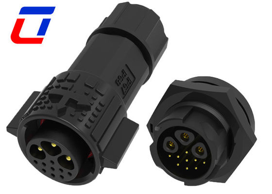 12-Pin-wasserdichtes LED-Anschluss 3 Leistung 9 Signal-wasserdichtes Schottanschluss