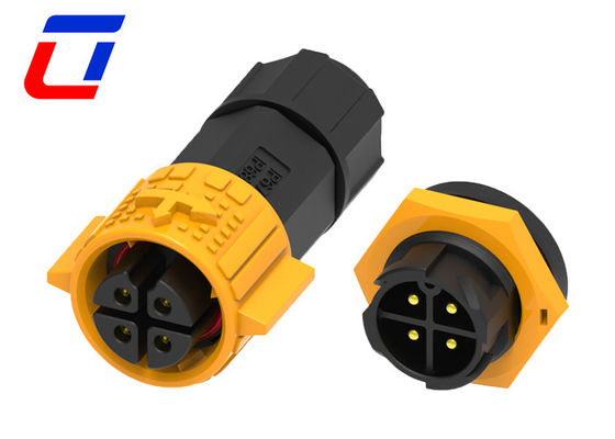 15A Wasserdichte 4-Pin-Stecker und Steckdosis-Anschluss M19 Schnellverriegelung Ip67 Solaranschlüsse