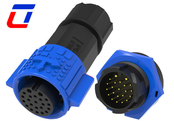 M19 Druckverschluss 2+20 Pin Wasserdicht Stecker Steckdose Wasserdichte elektrische Verbindung