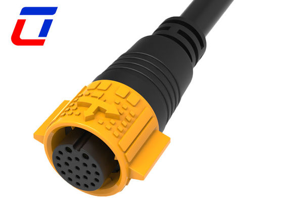 Multi-Pin 2+20 wasserdichte Steckdose Kabelanschluss 2 Pin Push Lock Schnellentlastung