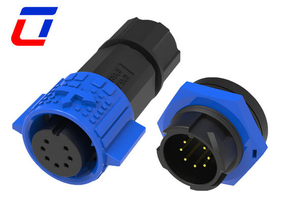 M19 7 Pin Automotive Wasserdichtes Männliches Weibliches Steckverbinder für Signal mit geringer Leistung