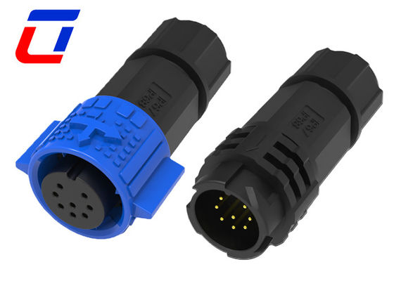 8 Pin Schnellverschluss Wasserdichte elektrische Steckverbinder M19 Signal Männlich Weiblich 300V
