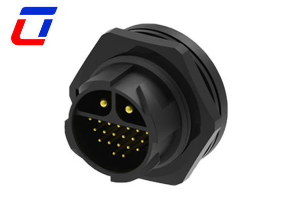 M25 Wasserdichtes Push Lock Männliches weibliches Steckverbinder 2+20 Pin 14 Gauge Drahtverbinder