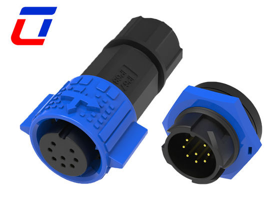 Signal 5A Schnellverriegelung Wasserdichtes Kreislaufanschluss 8 Pin M19 Für LED