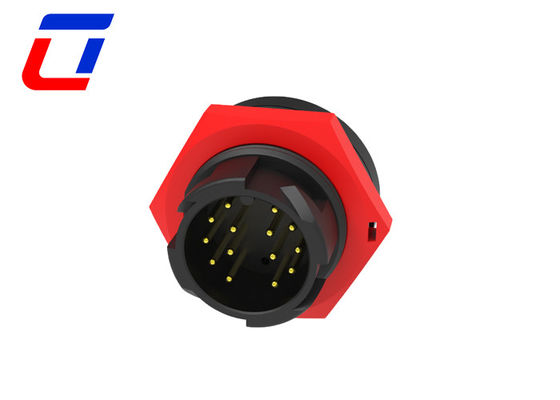 M19 Push Lock Circular 14 Pin Männlicher weiblicher Stecker Wasserdichtes Kabel an Bord
