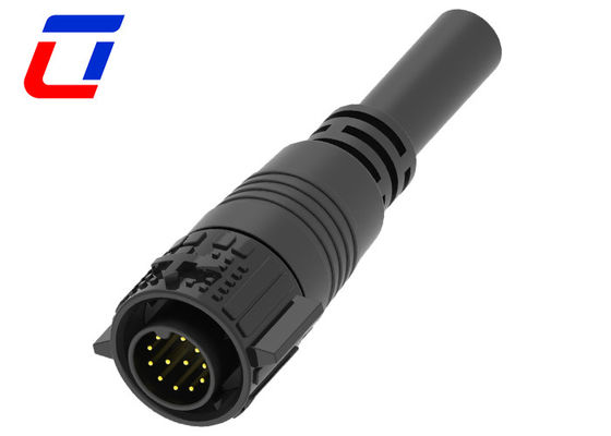 M19 12-Pin-Wasserdichte Außendrahtanschlüsse Steckdose für Signalanschluss
