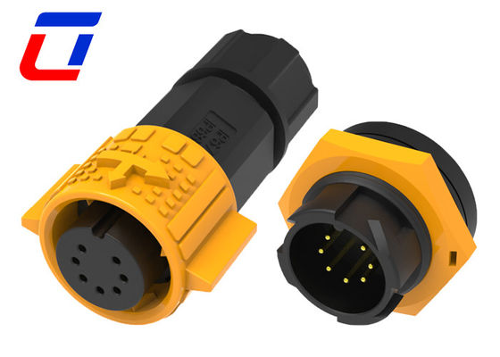 Weibliche Steckdose 7-Pin-Datenanschluss wasserdicht M19 männliche Plattenanschluss