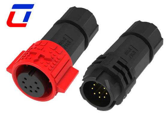 OEM ODM Wasserdichte 8-Pin-Datenanschluss M19 Push Lock IP67 Drahtanschluss