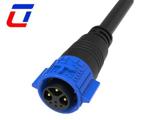 Wasserdichtes Datenkabel-Anschluss mit Schaltschloss 3 Pins Strom 4 Pins Panel Mount-Anschluss
