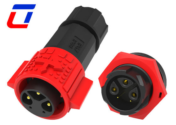 3+2 Pin 15A Wasserdichte Datenanschluss 300V M19 Kunststoffkreislaufanschlüsse
