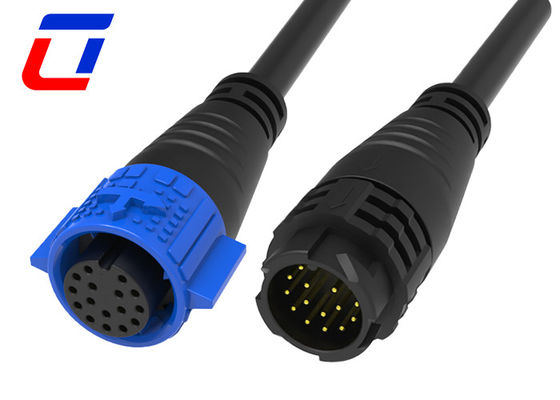 18-Pin-Kreislauf-Wasserdichte Datenanschluss M19-Push-Pull-Kabel zu Kabelanschlüssen