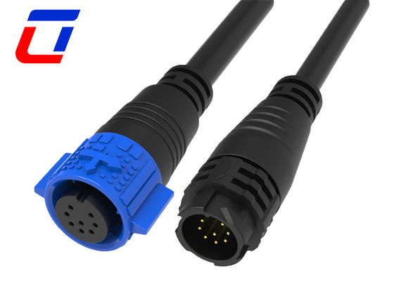 Männliche weibliche Steckdose 8 Pins wasserdichtes Steckverbinder IP67 M19 mit Druckverschluss