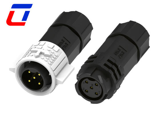 5 Pins Männlich weiblich Draht-zu-Draht-Anschluss Typen M19 wasserdicht mit Druckverschluss