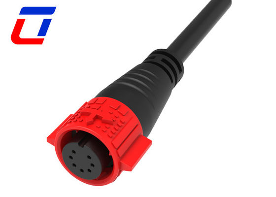 7 Pin 5A Push Lock Draht zu Bord Kabel Anschlüsse wasserdicht mit Kabel geformt M19