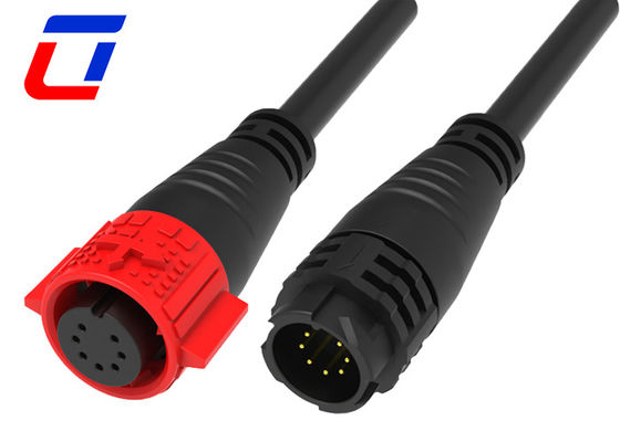 7 Pin 5A Push Lock Draht zu Bord Kabel Anschlüsse wasserdicht mit Kabel geformt M19