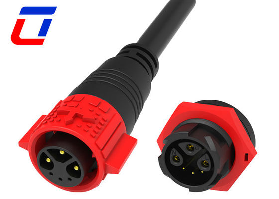 M19 Push Locking 3+3 Multi Pin Cable Plug Connector Wasserdicht für Stromsignal kombiniert
