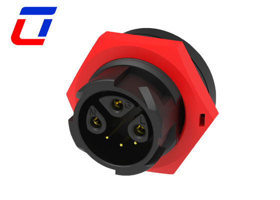 M19 Push Locking 3+3 Multi Pin Cable Plug Connector Wasserdicht für Stromsignal kombiniert