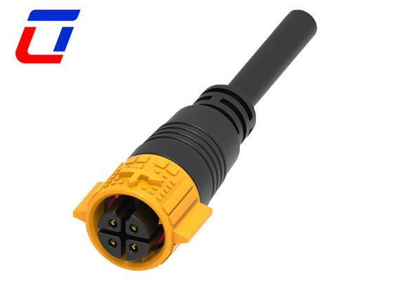 4PIN 10A Männliche Steckdose weibliche Steckdose wasserdichte Stromkabelanschluss mit Druckverriegelung