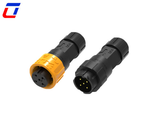 M16 5 Pin 300V Wasserdichtes Kreislaufanschluss IP67 für schwere Anwendungen