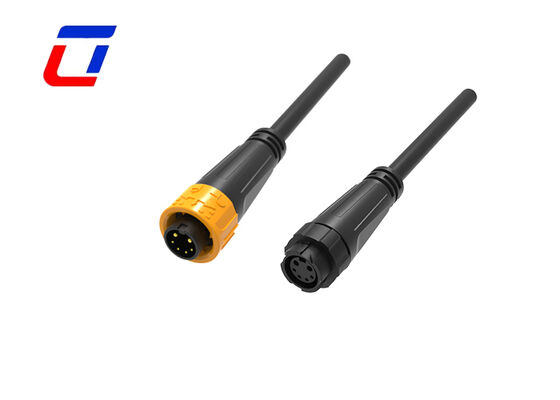 M16 Multi-Pin Stecker auf Buchse mit Schnellverschluss Wasserdicht 2 Strom 4 Signal IP67