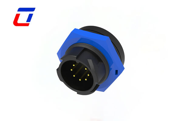 7 Pins Männlicher weiblicher Steckverbinder M19 Draht an Bord Außensteckverbinder