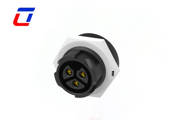 3-poliger Draht-zu-Platine-Steckverbinder M19 20A 300V wasserdichter Stecker für Hochspannung