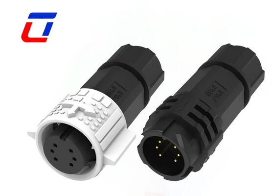 M19 6-poliger IP67 Stecker/Buchse, staubdicht, wasserdicht, für Signal