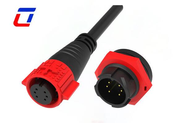 M19 6-poliger IP67 Stecker/Buchse, staubdicht, wasserdicht, für Signal