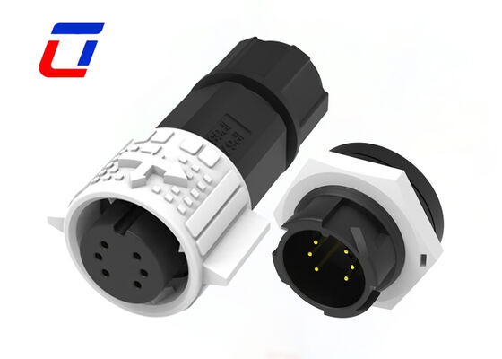 M19 6-poliger IP67 Stecker/Buchse, staubdicht, wasserdicht, für Signal