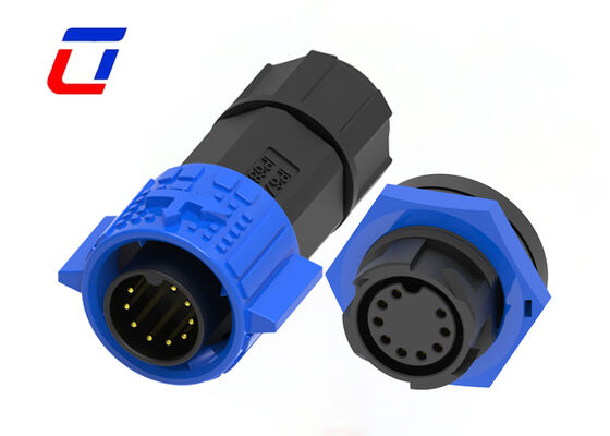 9 Pin IP67 Steckverbinder Wasserdicht M19 5A Schnellverschluss Kreislaufstecker für die Kommunikation