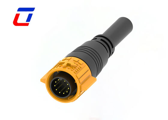 10 Pin Schnellentladung M19 IP67 Niederspannung 60V Runddrahtanschluss Stecker und Steckdose