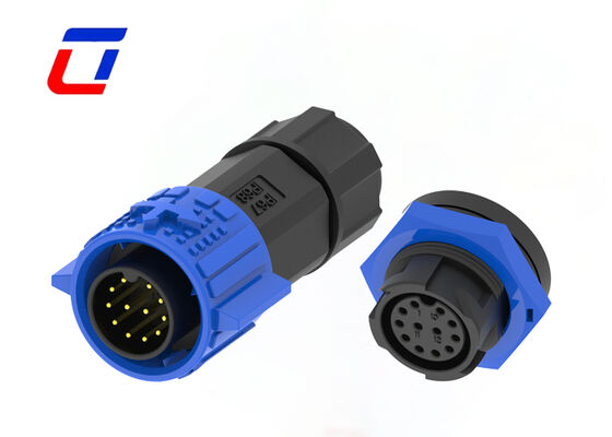 Hochstabile PA66 M19 12-polige wasserdichte Schnellverbindungs-Wire-to-Board-Steckverbinder